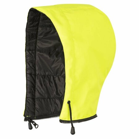 PIONEER Hood for Hi-Vis Reversible Safety Jacket, Hi-Vis Yellow/Black, O/S V1140461U-O/S